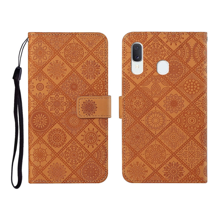 Ethnic Style Embossed Pattern Horizontal Flip Leather Case with Holder & Card Slots & Wallet & Lanyard, For Samsung Galaxy A01, For Samsung Galaxy A10 / M10, For Samsung Galaxy A10s, For Samsung Galaxy A11, For Samsung Galaxy A12                       ...