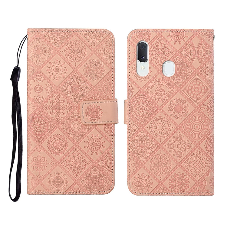 Ethnic Style Embossed Pattern Horizontal Flip Leather Case with Holder & Card Slots & Wallet & Lanyard, For Samsung Galaxy A01, For Samsung Galaxy A10 / M10, For Samsung Galaxy A10s, For Samsung Galaxy A11, For Samsung Galaxy A12                       ...