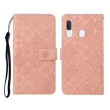 Load image into Gallery viewer, Ethnic Style Embossed Pattern Horizontal Flip Leather Case with Holder &amp; Card Slots &amp; Wallet &amp; Lanyard, For Samsung Galaxy A01, For Samsung Galaxy A10 / M10, For Samsung Galaxy A10s, For Samsung Galaxy A11, For Samsung Galaxy A12                       ...
