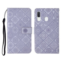 Load image into Gallery viewer, Ethnic Style Embossed Pattern Horizontal Flip Leather Case with Holder &amp; Card Slots &amp; Wallet &amp; Lanyard, For Samsung Galaxy A01, For Samsung Galaxy A10 / M10, For Samsung Galaxy A10s, For Samsung Galaxy A11, For Samsung Galaxy A12                       ...