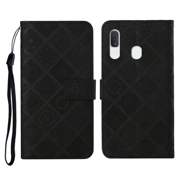 Ethnic Style Embossed Pattern Horizontal Flip Leather Case with Holder & Card Slots & Wallet & Lanyard, For Samsung Galaxy A01, For Samsung Galaxy A10 / M10, For Samsung Galaxy A10s, For Samsung Galaxy A11, For Samsung Galaxy A12                       ...