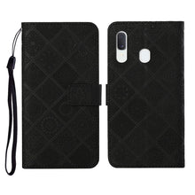 Load image into Gallery viewer, Ethnic Style Embossed Pattern Horizontal Flip Leather Case with Holder &amp; Card Slots &amp; Wallet &amp; Lanyard, For Samsung Galaxy A01, For Samsung Galaxy A10 / M10, For Samsung Galaxy A10s, For Samsung Galaxy A11, For Samsung Galaxy A12                       ...
