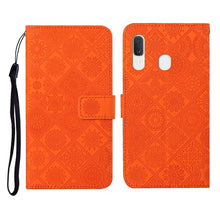 Load image into Gallery viewer, Ethnic Style Embossed Pattern Horizontal Flip Leather Case with Holder &amp; Card Slots &amp; Wallet &amp; Lanyard, For Samsung Galaxy A20e, For Samsung Galaxy A20s, For Samsung Galaxy A21, For Samsung Galaxy A21s, For Samsung Galaxy A31, For Samsung Galaxy A40
