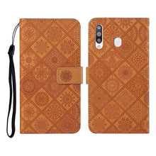 Load image into Gallery viewer, Ethnic Style Embossed Pattern Horizontal Flip Leather Case with Holder &amp; Card Slots &amp; Wallet &amp; Lanyard, For Samsung Galaxy A20e, For Samsung Galaxy A20s, For Samsung Galaxy A21, For Samsung Galaxy A21s, For Samsung Galaxy A31, For Samsung Galaxy A40
