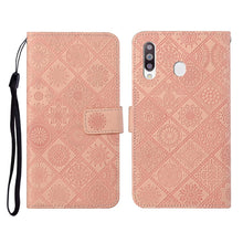 Load image into Gallery viewer, Ethnic Style Embossed Pattern Horizontal Flip Leather Case with Holder &amp; Card Slots &amp; Wallet &amp; Lanyard, For Samsung Galaxy A20e, For Samsung Galaxy A20s, For Samsung Galaxy A21, For Samsung Galaxy A21s, For Samsung Galaxy A31, For Samsung Galaxy A40