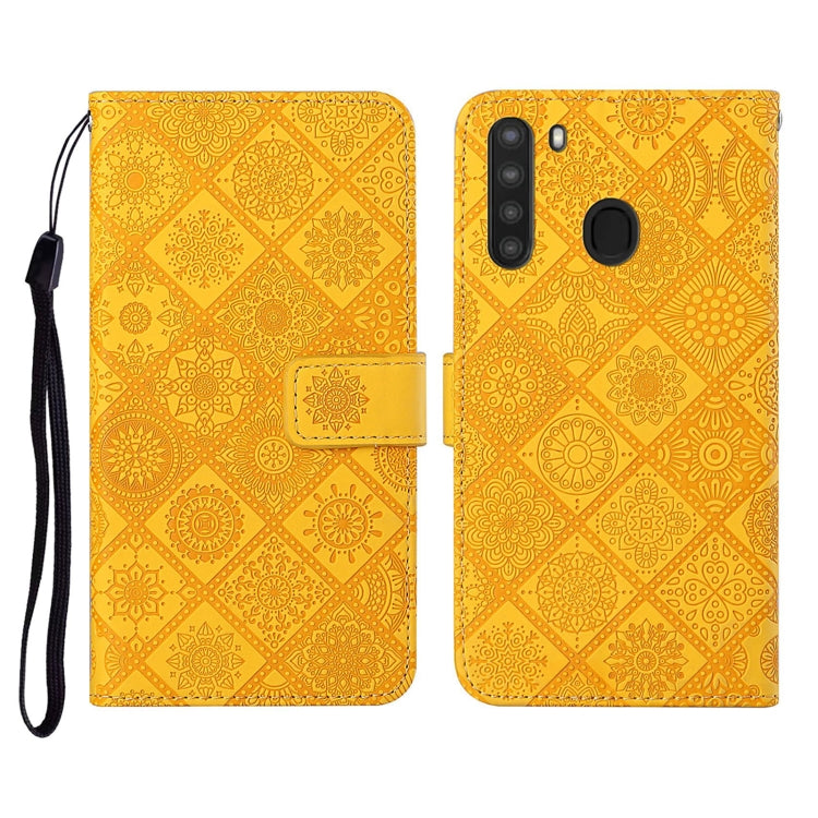 Ethnic Style Embossed Pattern Horizontal Flip Leather Case with Holder & Card Slots & Wallet & Lanyard, For Samsung Galaxy A20e, For Samsung Galaxy A20s, For Samsung Galaxy A21, For Samsung Galaxy A21s, For Samsung Galaxy A31, For Samsung Galaxy A40