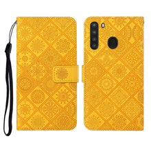 Load image into Gallery viewer, Ethnic Style Embossed Pattern Horizontal Flip Leather Case with Holder &amp; Card Slots &amp; Wallet &amp; Lanyard, For Samsung Galaxy A20e, For Samsung Galaxy A20s, For Samsung Galaxy A21, For Samsung Galaxy A21s, For Samsung Galaxy A31, For Samsung Galaxy A40