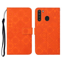 Load image into Gallery viewer, Ethnic Style Embossed Pattern Horizontal Flip Leather Case with Holder &amp; Card Slots &amp; Wallet &amp; Lanyard, For Samsung Galaxy A20e, For Samsung Galaxy A20s, For Samsung Galaxy A21, For Samsung Galaxy A21s, For Samsung Galaxy A31, For Samsung Galaxy A40
