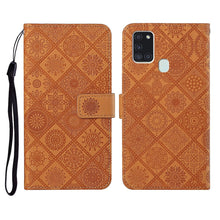 Load image into Gallery viewer, Ethnic Style Embossed Pattern Horizontal Flip Leather Case with Holder &amp; Card Slots &amp; Wallet &amp; Lanyard, For Samsung Galaxy A20e, For Samsung Galaxy A20s, For Samsung Galaxy A21, For Samsung Galaxy A21s, For Samsung Galaxy A31, For Samsung Galaxy A40