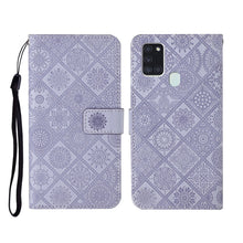Load image into Gallery viewer, Ethnic Style Embossed Pattern Horizontal Flip Leather Case with Holder &amp; Card Slots &amp; Wallet &amp; Lanyard, For Samsung Galaxy A20e, For Samsung Galaxy A20s, For Samsung Galaxy A21, For Samsung Galaxy A21s, For Samsung Galaxy A31, For Samsung Galaxy A40