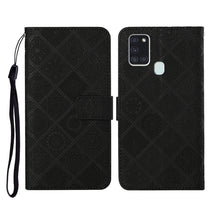 Load image into Gallery viewer, Ethnic Style Embossed Pattern Horizontal Flip Leather Case with Holder &amp; Card Slots &amp; Wallet &amp; Lanyard, For Samsung Galaxy A20e, For Samsung Galaxy A20s, For Samsung Galaxy A21, For Samsung Galaxy A21s, For Samsung Galaxy A31, For Samsung Galaxy A40
