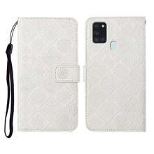 Load image into Gallery viewer, Ethnic Style Embossed Pattern Horizontal Flip Leather Case with Holder &amp; Card Slots &amp; Wallet &amp; Lanyard, For Samsung Galaxy A20e, For Samsung Galaxy A20s, For Samsung Galaxy A21, For Samsung Galaxy A21s, For Samsung Galaxy A31, For Samsung Galaxy A40