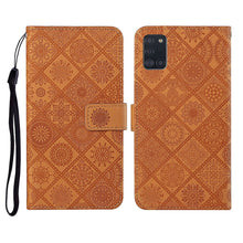 Load image into Gallery viewer, Ethnic Style Embossed Pattern Horizontal Flip Leather Case with Holder &amp; Card Slots &amp; Wallet &amp; Lanyard, For Samsung Galaxy A20e, For Samsung Galaxy A20s, For Samsung Galaxy A21, For Samsung Galaxy A21s, For Samsung Galaxy A31, For Samsung Galaxy A40
