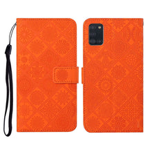 Load image into Gallery viewer, Ethnic Style Embossed Pattern Horizontal Flip Leather Case with Holder &amp; Card Slots &amp; Wallet &amp; Lanyard, For Samsung Galaxy A20e, For Samsung Galaxy A20s, For Samsung Galaxy A21, For Samsung Galaxy A21s, For Samsung Galaxy A31, For Samsung Galaxy A40