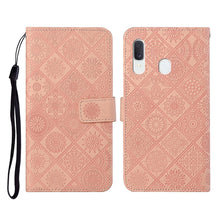 Load image into Gallery viewer, Ethnic Style Embossed Pattern Horizontal Flip Leather Case with Holder &amp; Card Slots &amp; Wallet &amp; Lanyard, For Samsung Galaxy A20e, For Samsung Galaxy A20s, For Samsung Galaxy A21, For Samsung Galaxy A21s, For Samsung Galaxy A31, For Samsung Galaxy A40