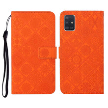 Load image into Gallery viewer, Ethnic Style Embossed Pattern Horizontal Flip Leather Case with Holder &amp; Card Slots &amp; Wallet &amp; Lanyard, For Samsung Galaxy A41, For Samsung Galaxy A42 5G, For Samsung Galaxy A50, For Samsung Galaxy A51, For Samsung Galaxy A70, For Samsung Galaxy A71