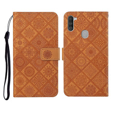 Load image into Gallery viewer, Ethnic Style Embossed Pattern Horizontal Flip Leather Case with Holder &amp; Card Slots &amp; Wallet &amp; Lanyard, For Samsung Galaxy M11, For Samsung Galaxy Note20, For Samsung Galaxy Note20 Ultra, For Samsung Galaxy S10, For Samsung Galaxy S10+                 ...
