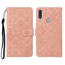 Load image into Gallery viewer, Ethnic Style Embossed Pattern Horizontal Flip Leather Case with Holder &amp; Card Slots &amp; Wallet &amp; Lanyard, For Samsung Galaxy M11, For Samsung Galaxy Note20, For Samsung Galaxy Note20 Ultra, For Samsung Galaxy S10, For Samsung Galaxy S10+                 ...