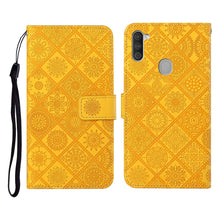 Load image into Gallery viewer, Ethnic Style Embossed Pattern Horizontal Flip Leather Case with Holder &amp; Card Slots &amp; Wallet &amp; Lanyard, For Samsung Galaxy M11, For Samsung Galaxy Note20, For Samsung Galaxy Note20 Ultra, For Samsung Galaxy S10, For Samsung Galaxy S10+                 ...