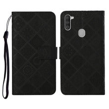 Load image into Gallery viewer, Ethnic Style Embossed Pattern Horizontal Flip Leather Case with Holder &amp; Card Slots &amp; Wallet &amp; Lanyard, For Samsung Galaxy M11, For Samsung Galaxy Note20, For Samsung Galaxy Note20 Ultra, For Samsung Galaxy S10, For Samsung Galaxy S10+                 ...