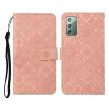 Load image into Gallery viewer, Ethnic Style Embossed Pattern Horizontal Flip Leather Case with Holder &amp; Card Slots &amp; Wallet &amp; Lanyard, For Samsung Galaxy M11, For Samsung Galaxy Note20, For Samsung Galaxy Note20 Ultra, For Samsung Galaxy S10, For Samsung Galaxy S10+                 ...