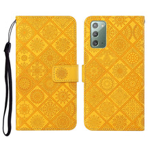 Load image into Gallery viewer, Ethnic Style Embossed Pattern Horizontal Flip Leather Case with Holder &amp; Card Slots &amp; Wallet &amp; Lanyard, For Samsung Galaxy M11, For Samsung Galaxy Note20, For Samsung Galaxy Note20 Ultra, For Samsung Galaxy S10, For Samsung Galaxy S10+                 ...
