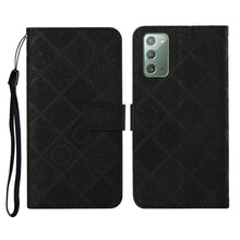 Load image into Gallery viewer, Ethnic Style Embossed Pattern Horizontal Flip Leather Case with Holder &amp; Card Slots &amp; Wallet &amp; Lanyard, For Samsung Galaxy M11, For Samsung Galaxy Note20, For Samsung Galaxy Note20 Ultra, For Samsung Galaxy S10, For Samsung Galaxy S10+                 ...