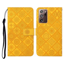 Load image into Gallery viewer, Ethnic Style Embossed Pattern Horizontal Flip Leather Case with Holder &amp; Card Slots &amp; Wallet &amp; Lanyard, For Samsung Galaxy M11, For Samsung Galaxy Note20, For Samsung Galaxy Note20 Ultra, For Samsung Galaxy S10, For Samsung Galaxy S10+                 ...