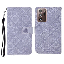 Load image into Gallery viewer, Ethnic Style Embossed Pattern Horizontal Flip Leather Case with Holder &amp; Card Slots &amp; Wallet &amp; Lanyard, For Samsung Galaxy M11, For Samsung Galaxy Note20, For Samsung Galaxy Note20 Ultra, For Samsung Galaxy S10, For Samsung Galaxy S10+                 ...