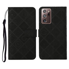 Load image into Gallery viewer, Ethnic Style Embossed Pattern Horizontal Flip Leather Case with Holder &amp; Card Slots &amp; Wallet &amp; Lanyard, For Samsung Galaxy M11, For Samsung Galaxy Note20, For Samsung Galaxy Note20 Ultra, For Samsung Galaxy S10, For Samsung Galaxy S10+                 ...