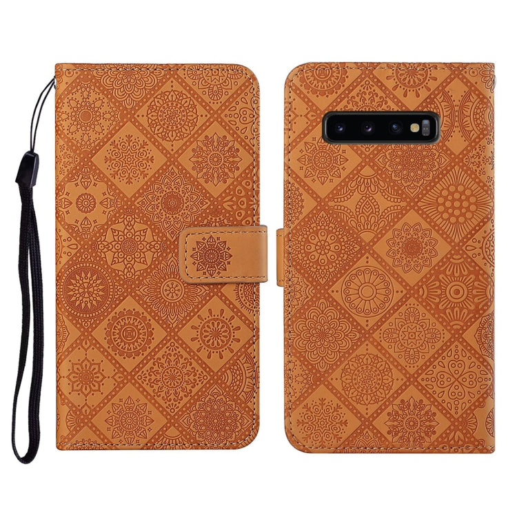 Ethnic Style Embossed Pattern Horizontal Flip Leather Case with Holder & Card Slots & Wallet & Lanyard, For Samsung Galaxy M11, For Samsung Galaxy Note20, For Samsung Galaxy Note20 Ultra, For Samsung Galaxy S10, For Samsung Galaxy S10+                 ...