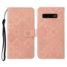 Load image into Gallery viewer, Ethnic Style Embossed Pattern Horizontal Flip Leather Case with Holder &amp; Card Slots &amp; Wallet &amp; Lanyard, For Samsung Galaxy M11, For Samsung Galaxy Note20, For Samsung Galaxy Note20 Ultra, For Samsung Galaxy S10, For Samsung Galaxy S10+                 ...