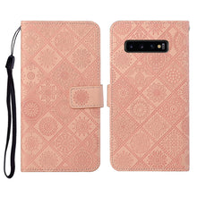 Load image into Gallery viewer, Ethnic Style Embossed Pattern Horizontal Flip Leather Case with Holder &amp; Card Slots &amp; Wallet &amp; Lanyard, For Samsung Galaxy M11, For Samsung Galaxy Note20, For Samsung Galaxy Note20 Ultra, For Samsung Galaxy S10, For Samsung Galaxy S10+                 ...