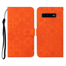 Load image into Gallery viewer, Ethnic Style Embossed Pattern Horizontal Flip Leather Case with Holder &amp; Card Slots &amp; Wallet &amp; Lanyard, For Samsung Galaxy M11, For Samsung Galaxy Note20, For Samsung Galaxy Note20 Ultra, For Samsung Galaxy S10, For Samsung Galaxy S10+                 ...