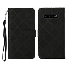 Load image into Gallery viewer, Ethnic Style Embossed Pattern Horizontal Flip Leather Case with Holder &amp; Card Slots &amp; Wallet &amp; Lanyard, For Samsung Galaxy M11, For Samsung Galaxy Note20, For Samsung Galaxy Note20 Ultra, For Samsung Galaxy S10, For Samsung Galaxy S10+                 ...