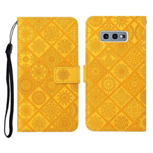 Load image into Gallery viewer, Ethnic Style Embossed Pattern Horizontal Flip Leather Case with Holder &amp; Card Slots &amp; Wallet &amp; Lanyard, For Samsung Galaxy M11, For Samsung Galaxy Note20, For Samsung Galaxy Note20 Ultra, For Samsung Galaxy S10, For Samsung Galaxy S10+                 ...
