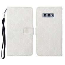 Load image into Gallery viewer, Ethnic Style Embossed Pattern Horizontal Flip Leather Case with Holder &amp; Card Slots &amp; Wallet &amp; Lanyard, For Samsung Galaxy M11, For Samsung Galaxy Note20, For Samsung Galaxy Note20 Ultra, For Samsung Galaxy S10, For Samsung Galaxy S10+                 ...