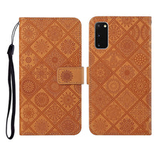 Load image into Gallery viewer, Ethnic Style Embossed Pattern Horizontal Flip Leather Case with Holder &amp; Card Slots &amp; Wallet &amp; Lanyard, For Samsung Galaxy S20, For Samsung Galaxy S20 FE, For Samsung Galaxy S20+, For Samsung Galaxy S20 Ultra, For Samsung Galaxy Galaxy S21 5G          ...