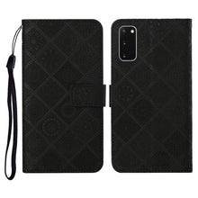 Load image into Gallery viewer, Ethnic Style Embossed Pattern Horizontal Flip Leather Case with Holder &amp; Card Slots &amp; Wallet &amp; Lanyard, For Samsung Galaxy S20, For Samsung Galaxy S20 FE, For Samsung Galaxy S20+, For Samsung Galaxy S20 Ultra, For Samsung Galaxy Galaxy S21 5G          ...