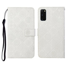 Load image into Gallery viewer, Ethnic Style Embossed Pattern Horizontal Flip Leather Case with Holder &amp; Card Slots &amp; Wallet &amp; Lanyard, For Samsung Galaxy S20, For Samsung Galaxy S20 FE, For Samsung Galaxy S20+, For Samsung Galaxy S20 Ultra, For Samsung Galaxy Galaxy S21 5G          ...