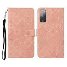 Load image into Gallery viewer, Ethnic Style Embossed Pattern Horizontal Flip Leather Case with Holder &amp; Card Slots &amp; Wallet &amp; Lanyard, For Samsung Galaxy S20, For Samsung Galaxy S20 FE, For Samsung Galaxy S20+, For Samsung Galaxy S20 Ultra, For Samsung Galaxy Galaxy S21 5G          ...