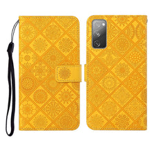 Load image into Gallery viewer, Ethnic Style Embossed Pattern Horizontal Flip Leather Case with Holder &amp; Card Slots &amp; Wallet &amp; Lanyard, For Samsung Galaxy S20, For Samsung Galaxy S20 FE, For Samsung Galaxy S20+, For Samsung Galaxy S20 Ultra, For Samsung Galaxy Galaxy S21 5G          ...