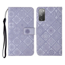 Load image into Gallery viewer, Ethnic Style Embossed Pattern Horizontal Flip Leather Case with Holder &amp; Card Slots &amp; Wallet &amp; Lanyard, For Samsung Galaxy S20, For Samsung Galaxy S20 FE, For Samsung Galaxy S20+, For Samsung Galaxy S20 Ultra, For Samsung Galaxy Galaxy S21 5G          ...