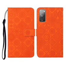 Load image into Gallery viewer, Ethnic Style Embossed Pattern Horizontal Flip Leather Case with Holder &amp; Card Slots &amp; Wallet &amp; Lanyard, For Samsung Galaxy S20, For Samsung Galaxy S20 FE, For Samsung Galaxy S20+, For Samsung Galaxy S20 Ultra, For Samsung Galaxy Galaxy S21 5G          ...