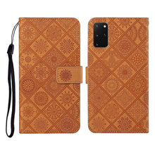 Load image into Gallery viewer, Ethnic Style Embossed Pattern Horizontal Flip Leather Case with Holder &amp; Card Slots &amp; Wallet &amp; Lanyard, For Samsung Galaxy S20, For Samsung Galaxy S20 FE, For Samsung Galaxy S20+, For Samsung Galaxy S20 Ultra, For Samsung Galaxy Galaxy S21 5G          ...