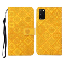 Load image into Gallery viewer, Ethnic Style Embossed Pattern Horizontal Flip Leather Case with Holder &amp; Card Slots &amp; Wallet &amp; Lanyard, For Samsung Galaxy S20, For Samsung Galaxy S20 FE, For Samsung Galaxy S20+, For Samsung Galaxy S20 Ultra, For Samsung Galaxy Galaxy S21 5G          ...
