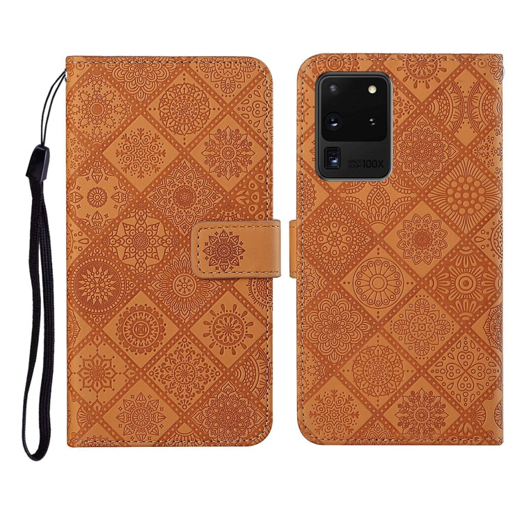 Ethnic Style Embossed Pattern Horizontal Flip Leather Case with Holder & Card Slots & Wallet & Lanyard, For Samsung Galaxy S20, For Samsung Galaxy S20 FE, For Samsung Galaxy S20+, For Samsung Galaxy S20 Ultra, For Samsung Galaxy Galaxy S21 5G          ...