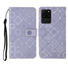 Load image into Gallery viewer, Ethnic Style Embossed Pattern Horizontal Flip Leather Case with Holder &amp; Card Slots &amp; Wallet &amp; Lanyard, For Samsung Galaxy S20, For Samsung Galaxy S20 FE, For Samsung Galaxy S20+, For Samsung Galaxy S20 Ultra, For Samsung Galaxy Galaxy S21 5G          ...
