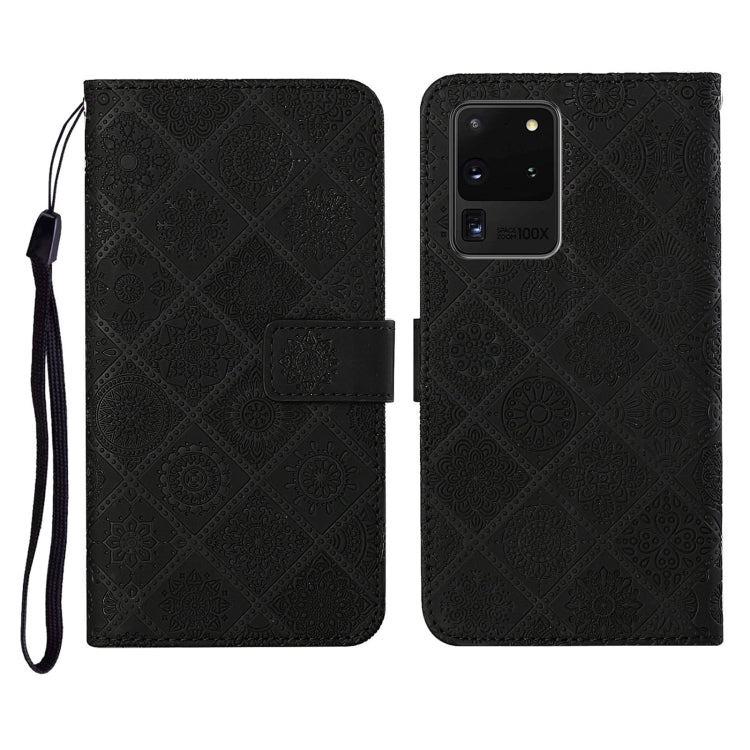 Ethnic Style Embossed Pattern Horizontal Flip Leather Case with Holder & Card Slots & Wallet & Lanyard, For Samsung Galaxy S20, For Samsung Galaxy S20 FE, For Samsung Galaxy S20+, For Samsung Galaxy S20 Ultra, For Samsung Galaxy Galaxy S21 5G          ...
