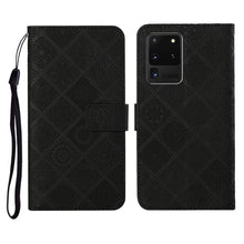 Load image into Gallery viewer, Ethnic Style Embossed Pattern Horizontal Flip Leather Case with Holder &amp; Card Slots &amp; Wallet &amp; Lanyard, For Samsung Galaxy S20, For Samsung Galaxy S20 FE, For Samsung Galaxy S20+, For Samsung Galaxy S20 Ultra, For Samsung Galaxy Galaxy S21 5G          ...